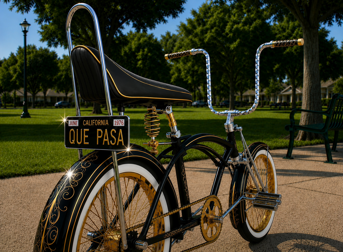 “QUE PASA” Vintage Bicycle Plate